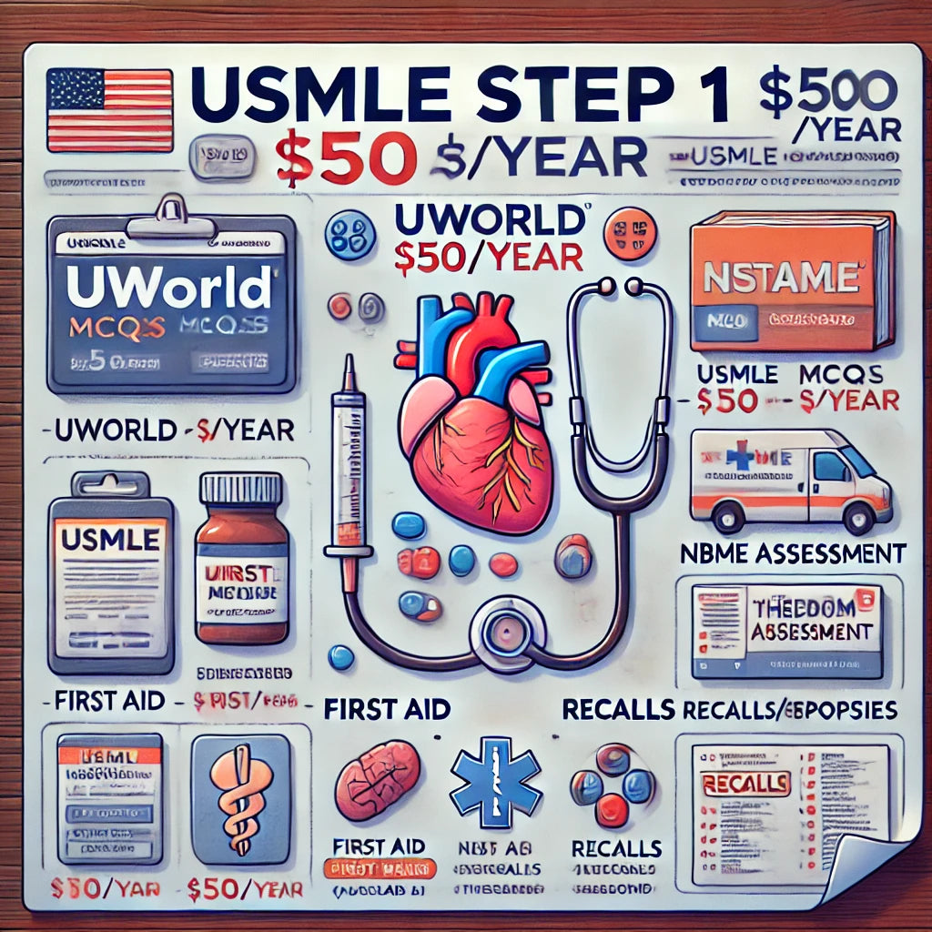 Usmle step 1 comprehensive package usmle recalls plus uworld in 130$ only