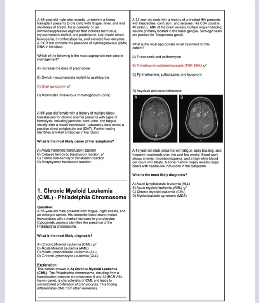 USMLE Step 1 October/November Recalls, Biopsies & Past Papers 2024-2025